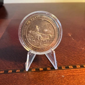 Santa Fe Trail Opened to Trade, Sept. 1,1821, The Franklin Mint Bronze Coin - Picture 1 of 2