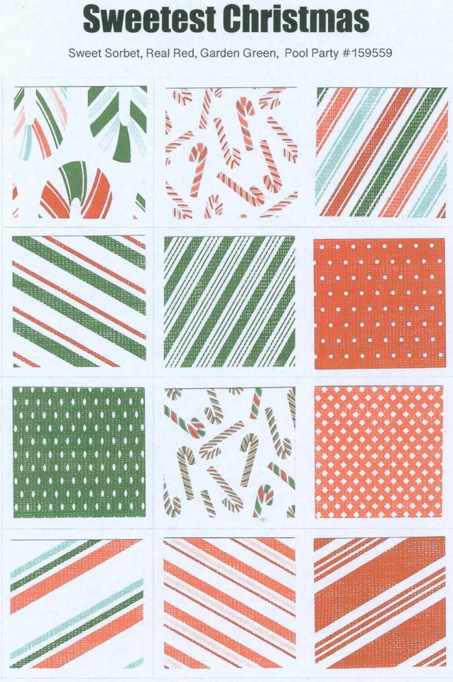 Retired Stampin' Up! Sweetest Christmas 12" x 12" Double-Sided DSP - image 1 of 1