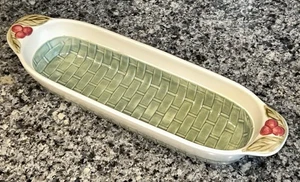 Pfaltzgraff Jamberry servizio pane scolpito piatto/vassoio 13,25”L - Foto 1 di 8