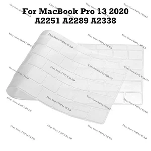 13.3" Ultra Thin TPU Keyboard Cover For MacBook Pro 13 2020 A2251 A2289 A2338 - Picture 1 of 4