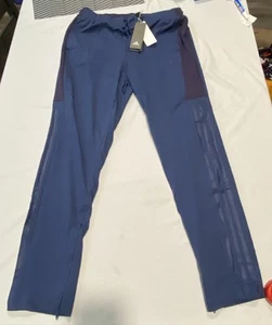 Adidas Activewear Large Track Pants Sid CV3219 Blue Color Block NWT Zipper - Picture 1 of 13