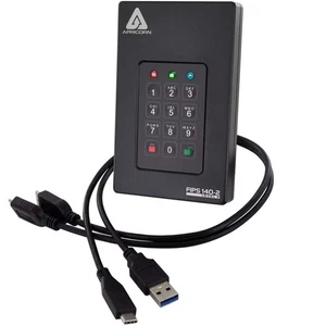 2TB Aegis Fortress L3- FIPS Level 3 Validated USB 3.0 Hardware Encrypted Port... - Picture 1 of 6