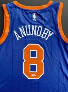 OG Anunoby Signed Autographed New York Knicks Jersey Psa/Dna Coa - Picture 1 of 4