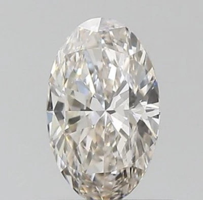 0.40 Ct Natural K Faint Brown/VS Diamond GIA CERTIFIED Loose Oval 6x4 mm Size - Image 1 of 4