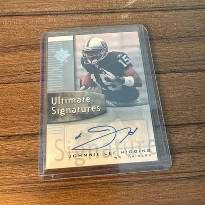 2007 Ultimate Collection - Ultimate Signatures Johnnie Lee Higgins RC AUTO - Image 1 of 2