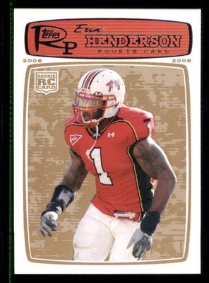 2008 Topps Rookie Progression Bronze #185 Erin Henderson /389 - Image 1 of 2