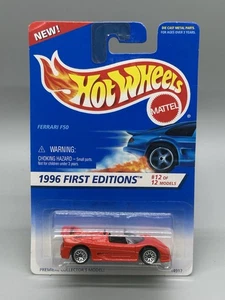 1996 Hot Wheels #377 First Editions 12/12 FERRARI F50 Red w/Lace Spokes Malaysia - Picture 1 of 3