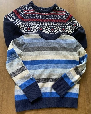 Suéter tejido GAP para niños (6-7) y suéter Crazy 8's (5-6) unisex usado en excelente estado otoño Foto 1 de 4