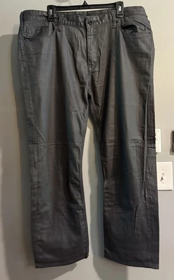 Guess Waxed Cotton Jeans Lincoln Slim Straight Coated Men’s 40 Note - Image 1 of 4