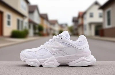 New Balance 9060 NB Todo Blanco Hombres Zapatos para Correr EE. UU. 6.5-11 Envío Gratis Foto 1 de 4