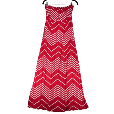 NUEVO Vestido Rosa Design History Missy M Mujer S Elástico Sin Mangas Chevron $118 Foto 1 de 4