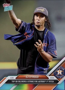 2024 Topps NOW Rainbow Top QB 1st Pitch 4.15.24 CJ STROUD Digital - Picture 1 of 1