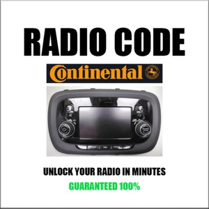 CONTINENTAL 334 VP1 VP2 RADIO CODE C CZECH MODELS SECURITY PINCODE SERVICE - Picture 1 of 6