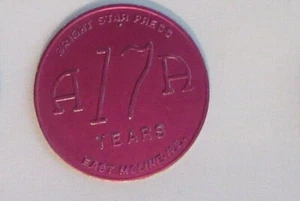 Alcoholics Anonymous AA 17 year Aluminum Token Medallion Chip Coin Token Sober - Picture 1 of 10