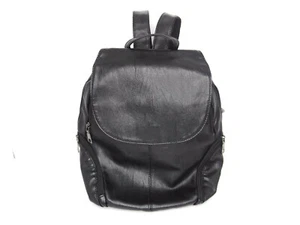 Women Casual Satchel School Shoulder Bag/ PU Leather Anti-theft Backpack -Black - Picture 1 of 7