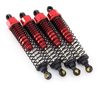 Amortiguadores anodizados rojos HSP 188004 108 mm (4) para Redcat Volcano S30 EPX Foto 1 de 3