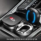 Auto Car Ashtray Portable Cigarette Cup Ash Holder with LED Light Lid for Audi