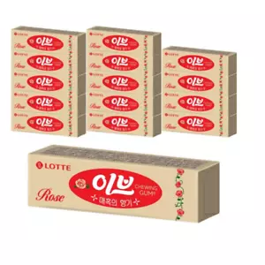 Lotte Eve Stick Chewing Gum Rose Remove Bad Breath Korean Snack 26 g × 15 pcs - Picture 1 of 1
