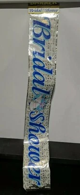 Bridal Shower 12 Ft Foil Banner "Bridal Shower" - Sealed - Image 1 of 4