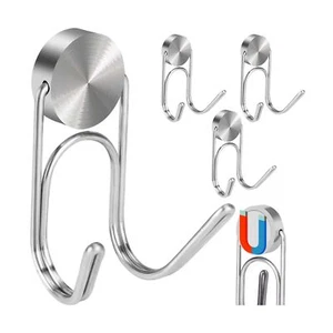 Magnetic Hooks Heavy Duty 304 Stainless Steel Hooks,Magnets Hanging Hooks for... - Picture 1 of 6