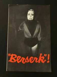 Berserk! Original Premiere Movie Program (1967) - 4 Pages 5.5" x 8" NM - Picture 1 of 3