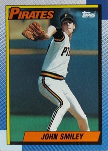 John Smiley, 1990 Topps #568, Pittsburgh Pirates - Stock# 4054