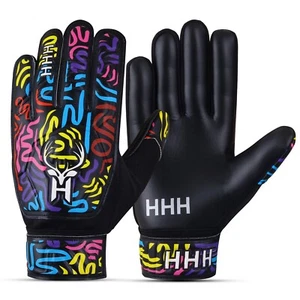Guantes de portero de fútbol HHH niños niños guantes de fútbol con palmas de agarre - Imagen 1 de 7