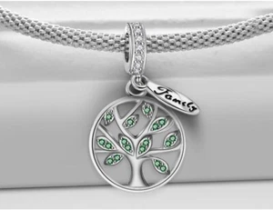 Charm Anhänger passt zu Pandora Armband 925 Sterling Silber Stammbaum Familie - Bild 1 von 4