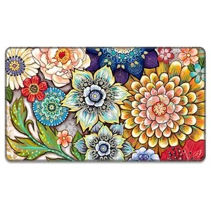 Front Door Mat 30"x17" Boho Indoor Outdoor Welcome Mat Heavy Duty Low Profile An - Picture 1 of 7