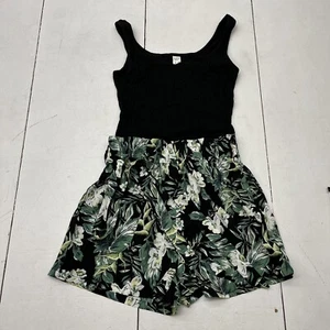 Shein Kids Black & Green Floral 3 Piece Outfit Girls Size 14Y NEW - Picture 1 of 10