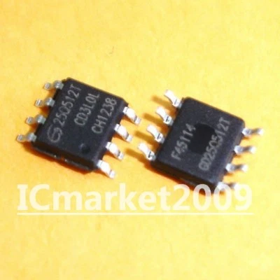 ICMARKET2009 5 PCS GD25Q512TIGR SOP-8 GD25Q512 25Q512T SMD Dual and Quad serial Flash Memory