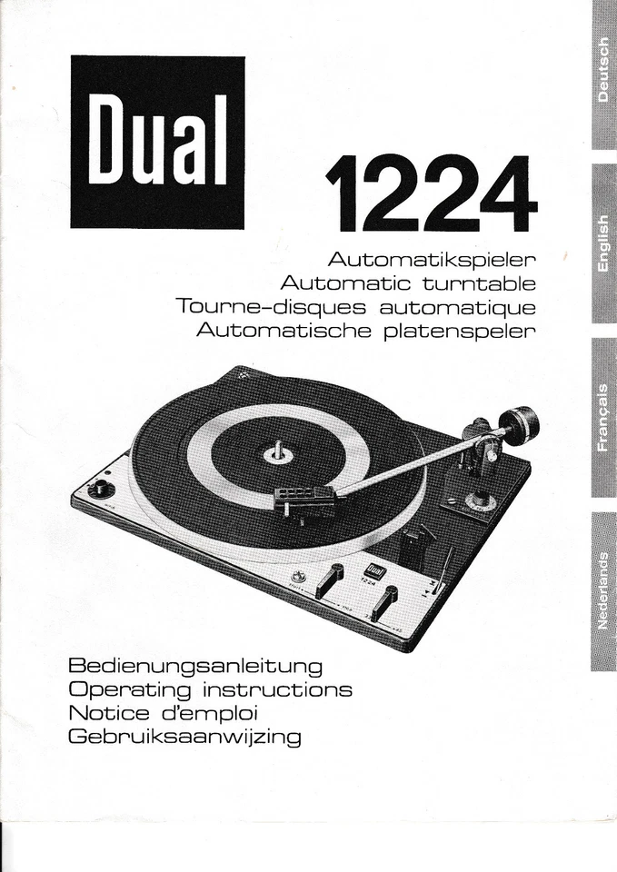 Operation Instructions - User Manual For Dual 1224 - Image 1 of 1