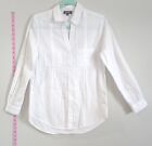 Lord And Taylor Button Down Top Rainbow Metallic Pin Striped Size Xs