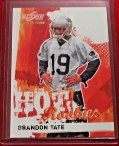2009 Score Inscriptions Hot Rookies Insert Brandon Tate/499 Patriots Bengals - Imagen 1 de 1