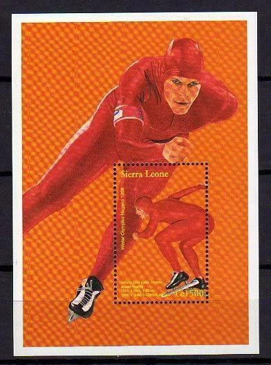 A7939) Sierra Leona MNH 1997 Juegos Olímpicos de Invierno S/S Foto 1 de 1