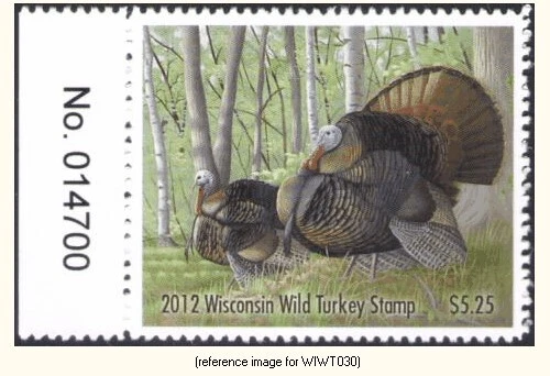 D2K Wisconsin Wild Turkey 2012 $5.25 w/#tab - Image 1 of 1