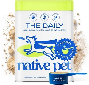 Native Pet The Daily Dog Supplement 7 oz - Multi Vitamin for Dogs Health - Picture 1 of 6