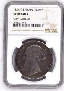 1844 G. Britain Crown Cert NGC detalles en muy buen estado gato. $375 - Imagen 1 de 11