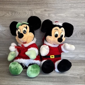 Weihnachten Mickey Mouse und Minnie Mouse Plüsch Teddybären - Bild 1 von 18