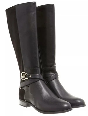 Michael Kors Rory Boot Black Knee High Leather Riding Equestrian-Style 11 M NEW - Image 1 of 3