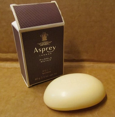 Asprey London Purple Water 2,1 oz. (60g) Jabón en barra con caja, sin usar Foto 1 de 4