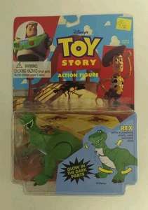 Disney Toy Story REX (Glow In The Dark) Action Figure Think Way Toys 1995 -MIP! - Picture 1 of 7