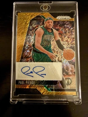 Paul Pierce 2024-25 Panini Prizm /10 Gold Prizm Auto Signatures Shimmer - Image 1 of 2