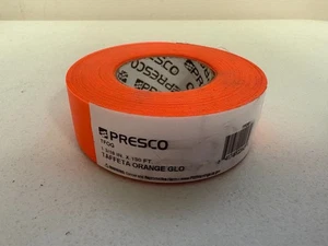 New Presco Neon Orange Safety/ Flagging Tape 1-3/16in Width x 150ft Length - Picture 1 of 2