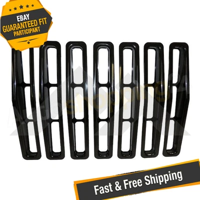 Crown RT26031 Black Grille Inserts for 1987-1995 Jeep Wrangler YJ - Image 1 of 4