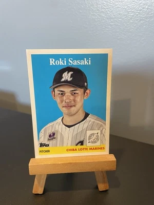 Roki Sasaki 2022 Topps NPB 1958 Topps Insert #58-1 Dodgers - Image 1 of 2