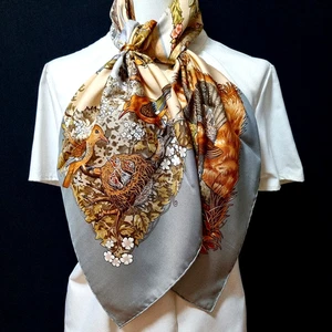 RARE VINTAGE HERMES Silk Scarf "Les Quatre Saisons" Carre 90 by Robert Dallet - Picture 1 of 15
