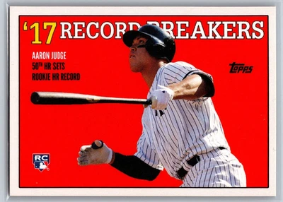 2017 TOPPS THROWBACK THURSDAY ROOKIE '17 RECORD BREAKERS AARON JUDGE NO. 128 - Image 1 of 2