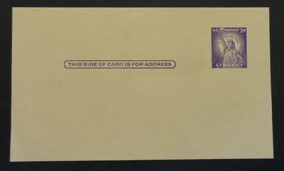US Postal Card #UX46, 3¢ Blue Liberty, New (4057) - Image 1 of 2