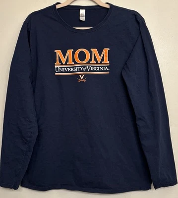 University of Virginia UVA Mom Long Sleeve Women’s T-Shirt Size 2XL Gildan - Image 1 of 4